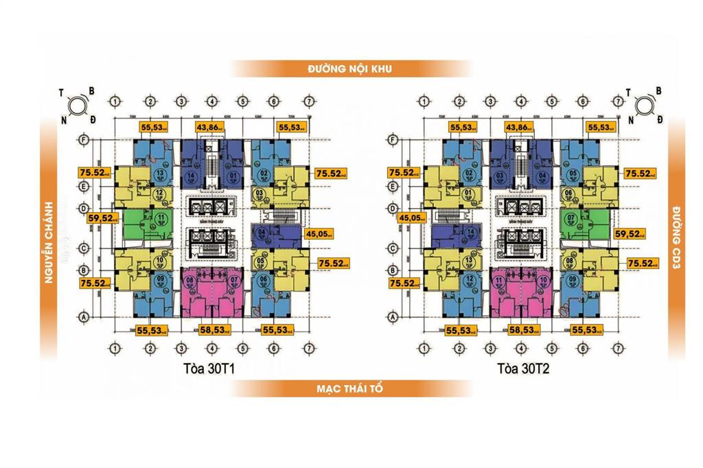 Cần tiền nên em bán căn hộ chung cư 30t nam trung yên, mạc thái tổ, dt 60m2 giá 5.4 tỷ0962 449 ***