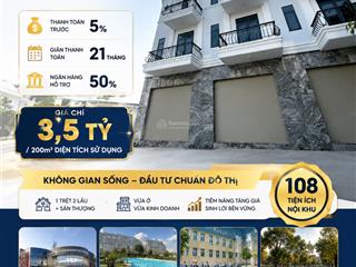 Nhà phố trung tâm  chỉ từ 5% sở hữu ngay
