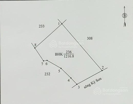 Đất nền 3000m2 (có 1747m2 thổ cư) mặt tiền 12m đường lộ dừa gần chợ kỳ son và phà kỳ son