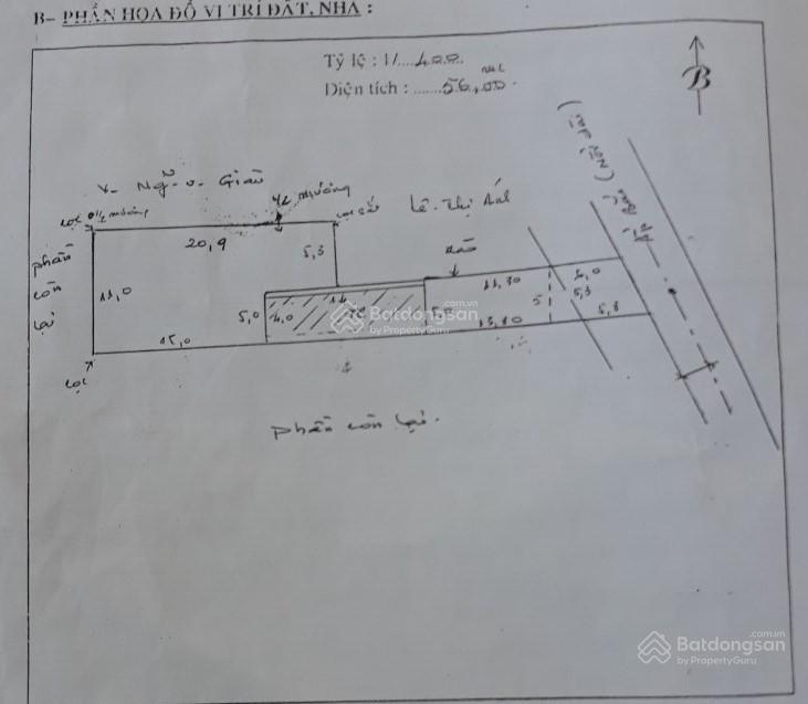 Nhà mặt phố 310m2 mặt tiền 5m đường ấp bắc gần chợ đạo thạnh
