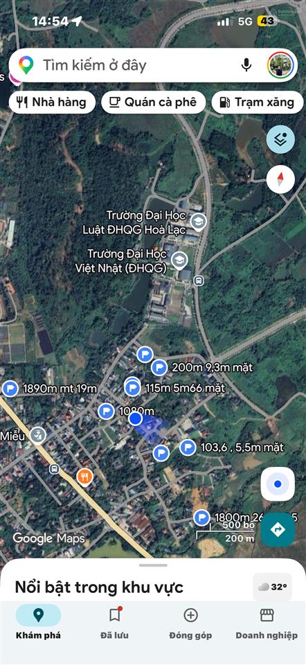 Cần bán đất sát đhqg xây trọ kinh doanh giá tốt