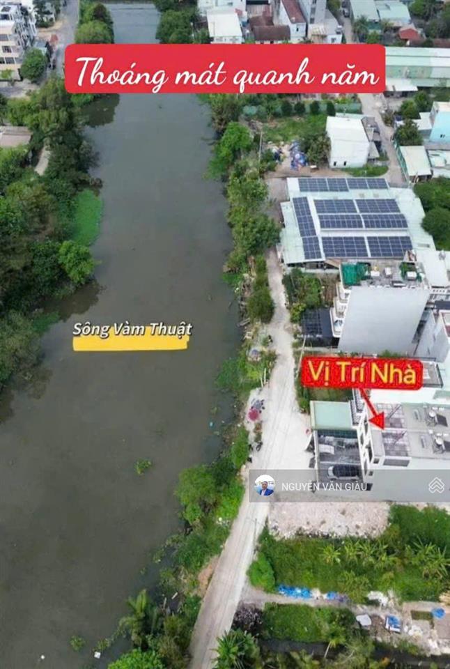 Gần 100m2 với 3 tầng view sông chỉ 6,4 tỷ thiết kế đẹp, nội thất sang xịn, phong thủy tốt
