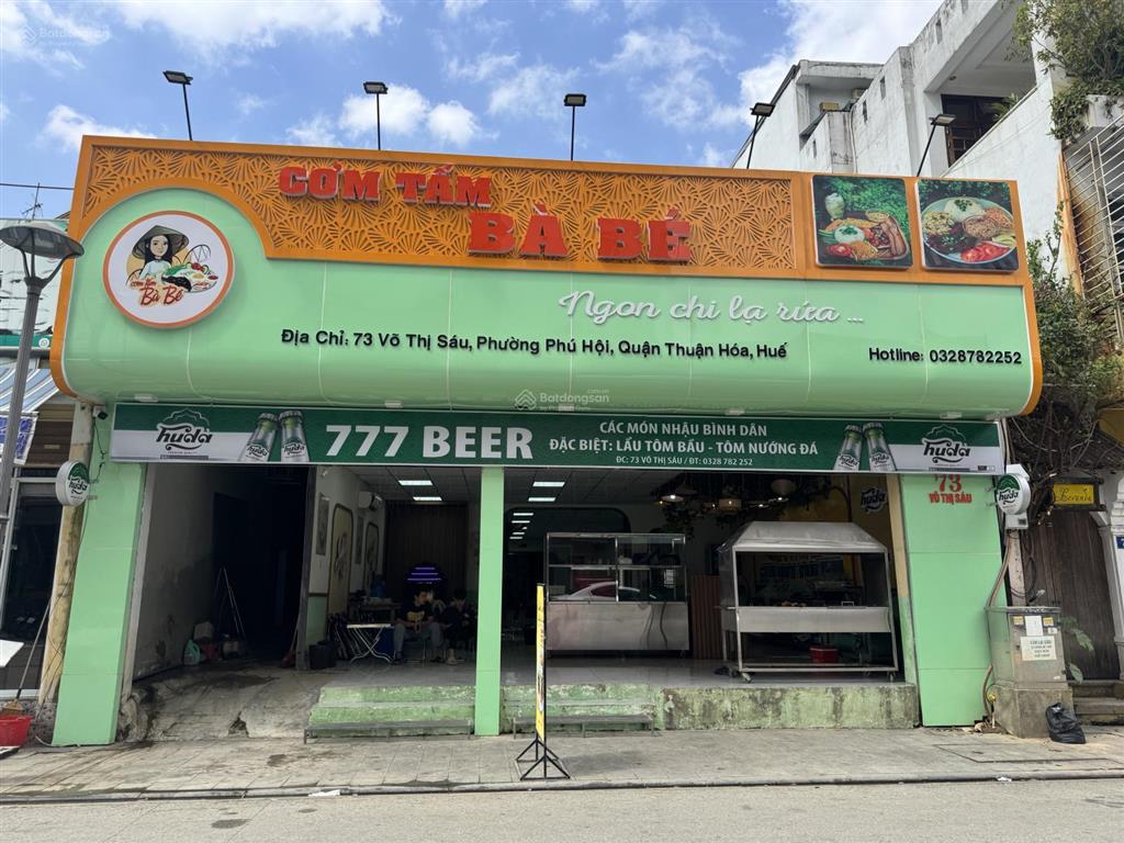 Mặt tiền phố tây võ thị sáu huế