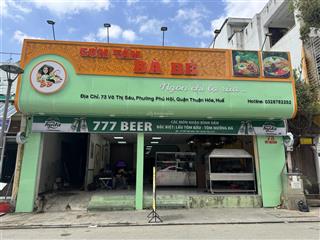 Mặt tiền phố tây  võ thị sáu huế