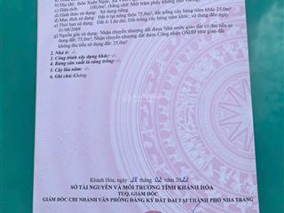 Bán đất mặt tiền a2 xuân ngọc  vĩnh ngọc (nha trang)