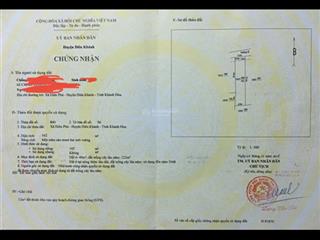 Chính chủ cần bán lô đất mặt tiền hương lộ 45, diên phú  vị trí siêu đẹp, kinh doanh được