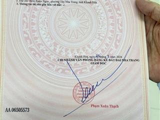 Chính chủ cần bán lô đất đẹp mặt tiền đường hòn thơm  xuân ngọc