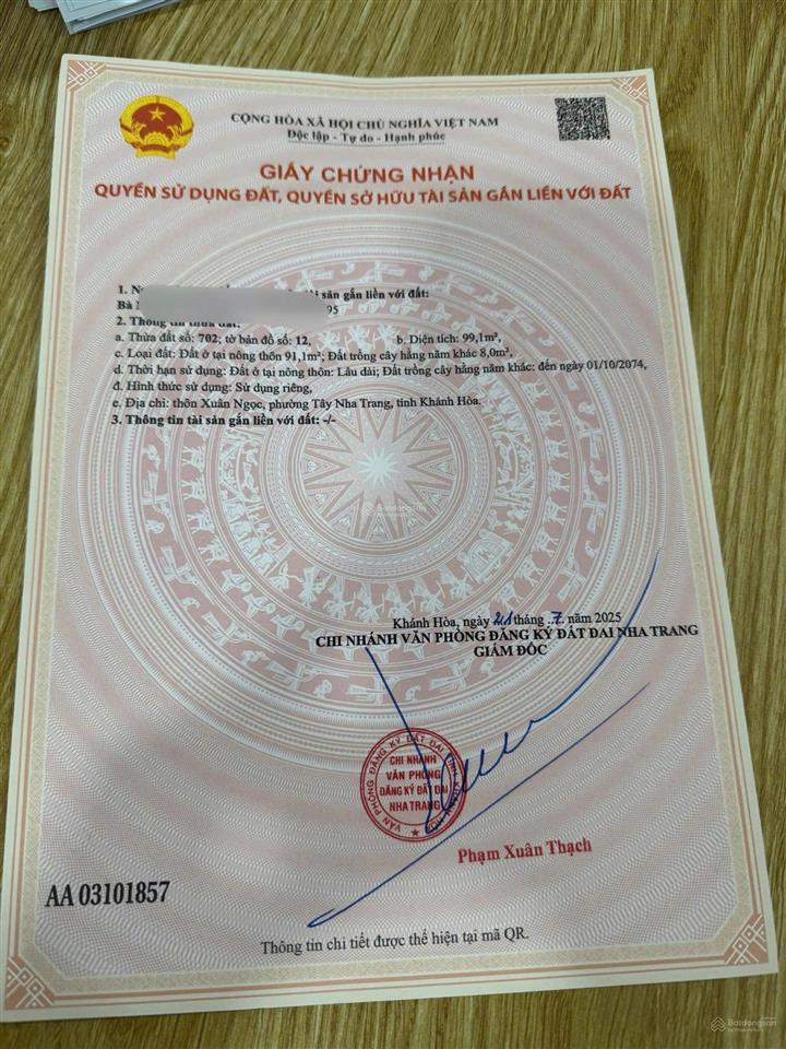 Đất vàng xuân ngọc  sát iresort  đón đầu quy hoạch cầu phú kiểng cần nhượng lại lô đất vị tr