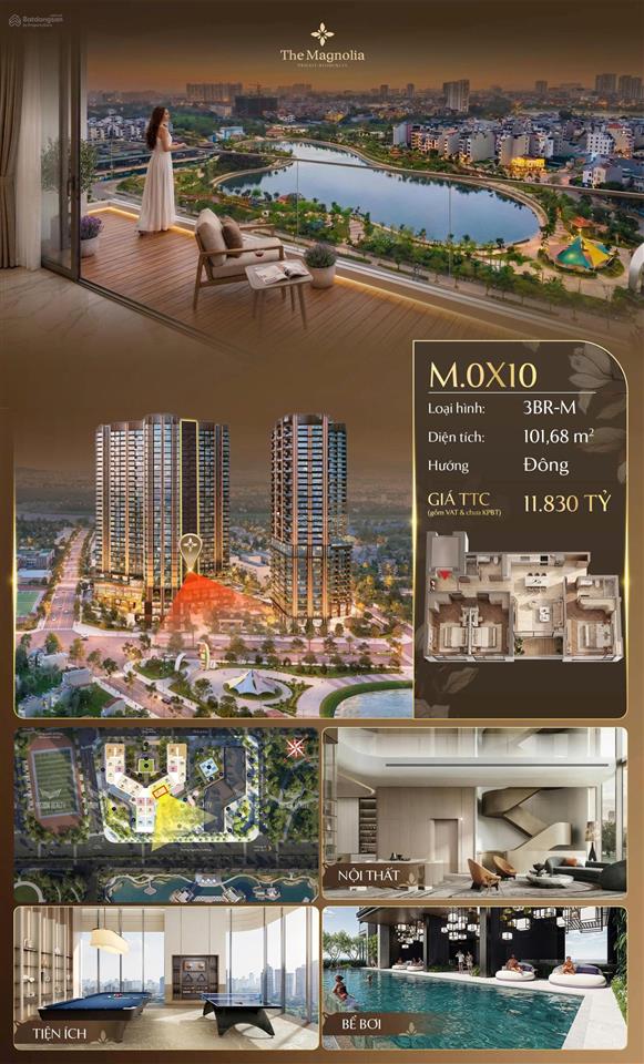 Mik magnolia 3pn view hồ giá hời, hướng đông nam