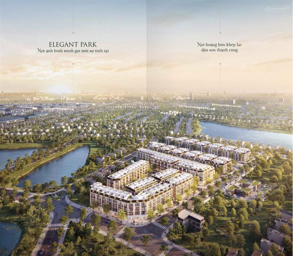 Mở bán suất ngoại giao elegant park villa thạch bàn  giai đoạn 2 liền kề, shophouse