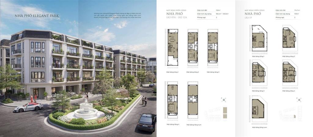 Mở bán suất ngoại giao elegant park villa thạch bàn  giai đoạn 2 liền kề, shophouse