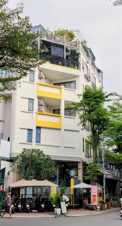 Bán nhà góc 2mt khu kim sơn  quận 7  (5x20)  hầm 5 tầng  hđt 80tr/th  bán 29 tỷ