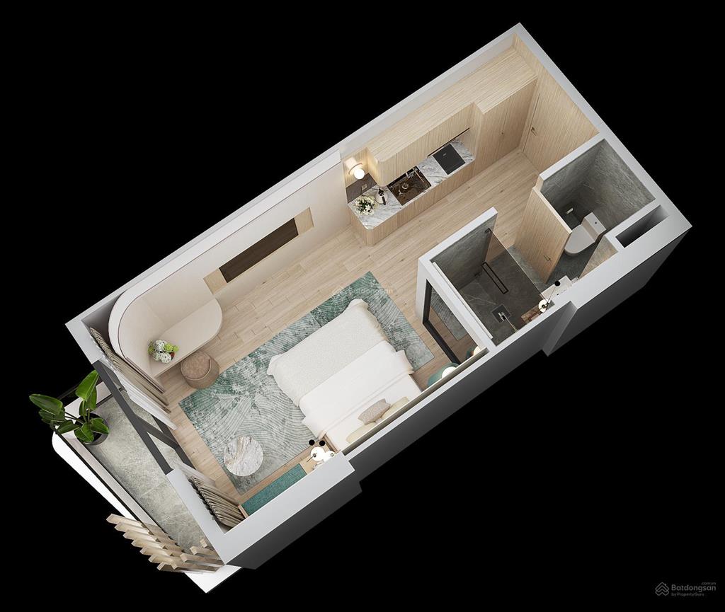 Hot. bán căn hộ 1pn view đẹp tại meypearl harmony phú quốc, 1,85 tỷ, 28m2