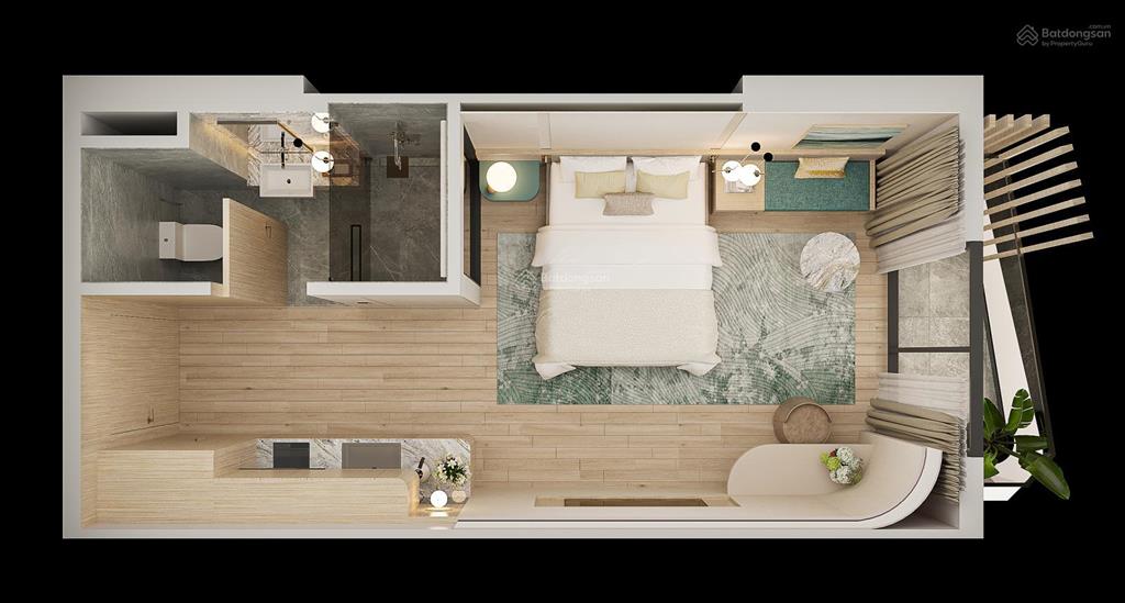 Hot. bán căn hộ 1pn view đẹp tại meypearl harmony phú quốc, 1,85 tỷ, 28m2