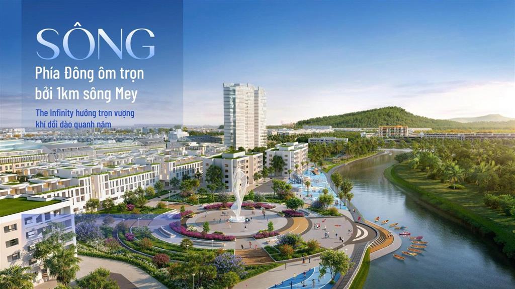 Căn góc the infinity mặt tiền trục đt 975  metro 62m, căn góc 2 mặt tiền đẹp của dự án
