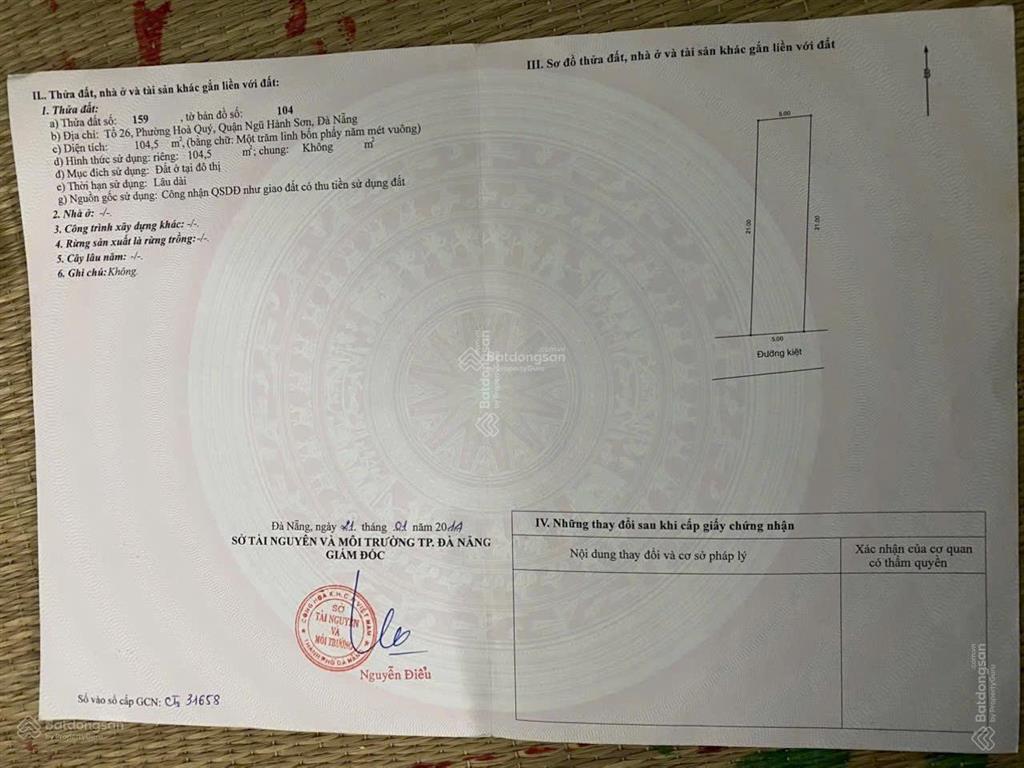 Bán đất đẹp xuất sắc tại bình kỳ, 3,5 tỷ, 105m2