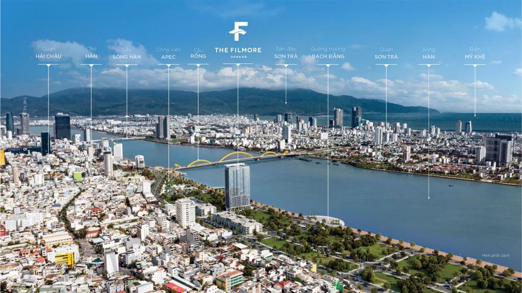 Filmore đà nẵng  bán căn góc 2 phòng ngủ trực diện sông hàn, hỗ trợ vay 70% từ chủ đầu tư