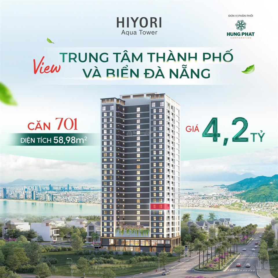 Giỏ hàng căn 1 & 2 phòng ngủ hiyori aqua tower sơn trà đà nẵng chỉ từ hơn 3,69 tỷ