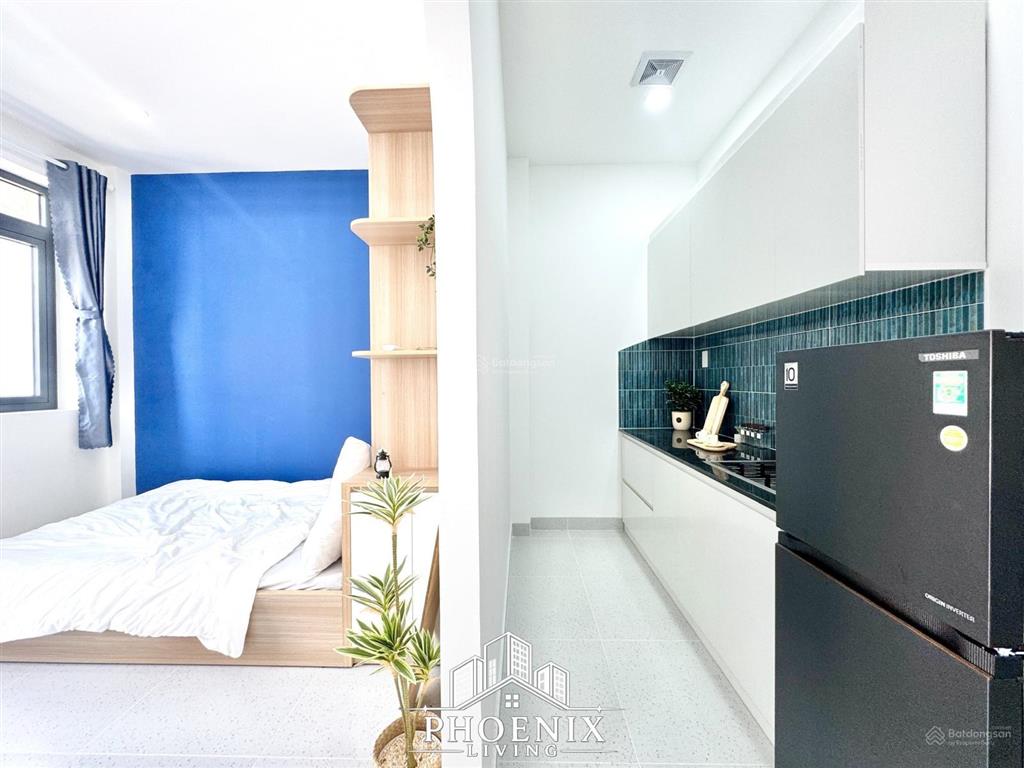 Căn hộ dịch vụ  tách bếp mới xây đầy đủ nội thất phù hợp 2 người ở