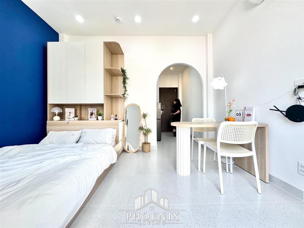 Căn hộ dịch vụ  tách bếp mới xây đầy đủ nội thất phù hợp 2 người ở