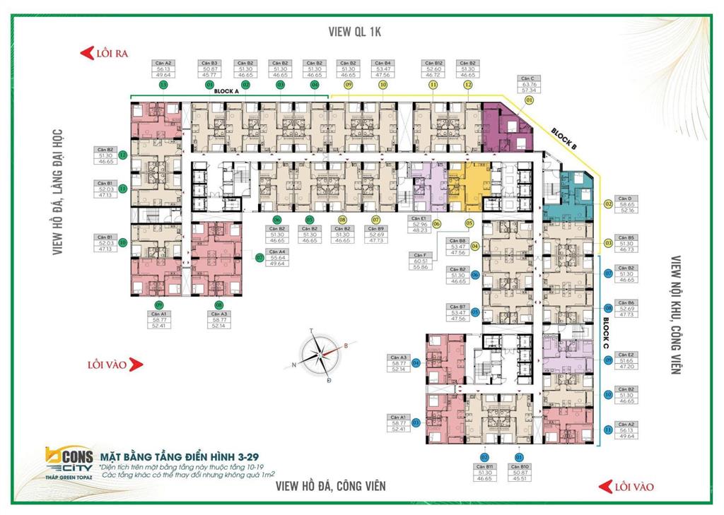 Chính chủ bán bcons green topaz tầng trung  đang cho thuê 10tr/th  hỗ trợ vay bank 70%