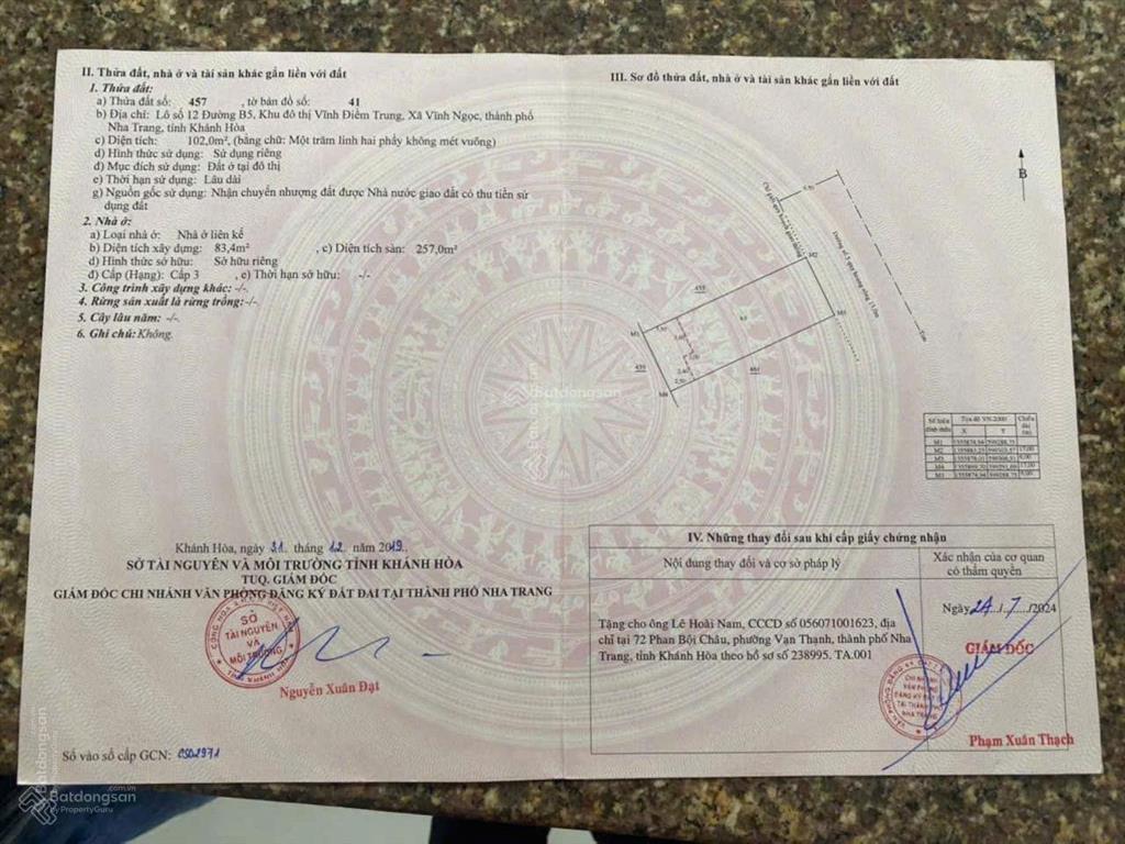 Nhà 3 tầng 1 tum kđt vĩnh điềm trung 102m2 mặt tiền 6m, đường lớn 13m sổ hồng sẵn chỉ 9,7 tỷ