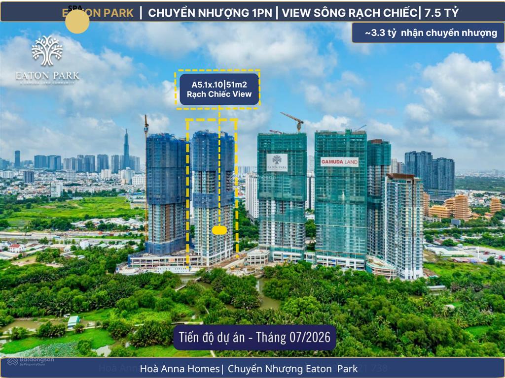 Eaton park 1pn chuyển nhượng | a5.1x.10 | view rạch chiếc hiếm | ~3,3 tỷ nhận cn ngay