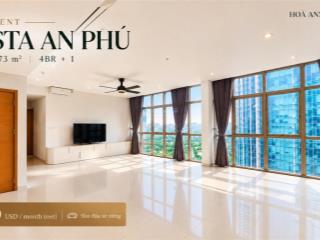 Cho thuê vista an phú | 173m | 4pn + phòng đa năng | 2.600 usd/tháng