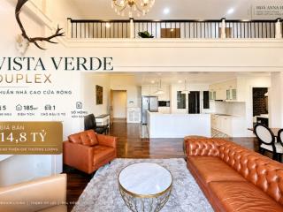 Duplex vista verde 5pn | 185m2 | sổ hồng | 14.8 tỷ thương lượng | slot đậu xe riêng| full nội thất