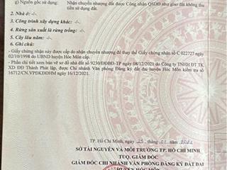 Chỉ 6,9 tỷ, có ngay 644m2 n17,5 dài 39m có 100m2 nhà vườn, tiền lân  bà điểm 4, gần chợ bà điểm