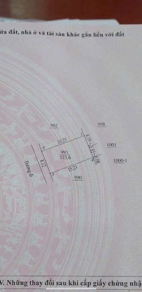 BÁN ĐẤT VÂN CANH – HOÀI ĐỨC – 123,6m² – MT 8.12m – ĐƯỜNG 11M CÓ VỈA HÈ – GIÁ ĐẦU TƯ