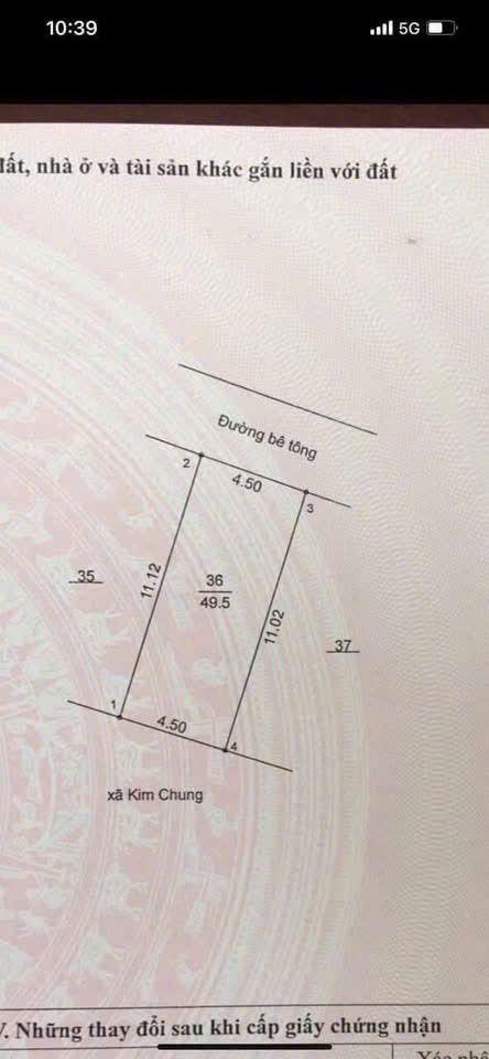 ĐẤT THỔ CƯ DI TRẠCH - HOÀI ĐỨC. 49,5m², NGÕ THÔNG ÔTÔ TRÁNH, KHÔNG QUY HOẠCH, GIÁ ĐẦU TƯ.