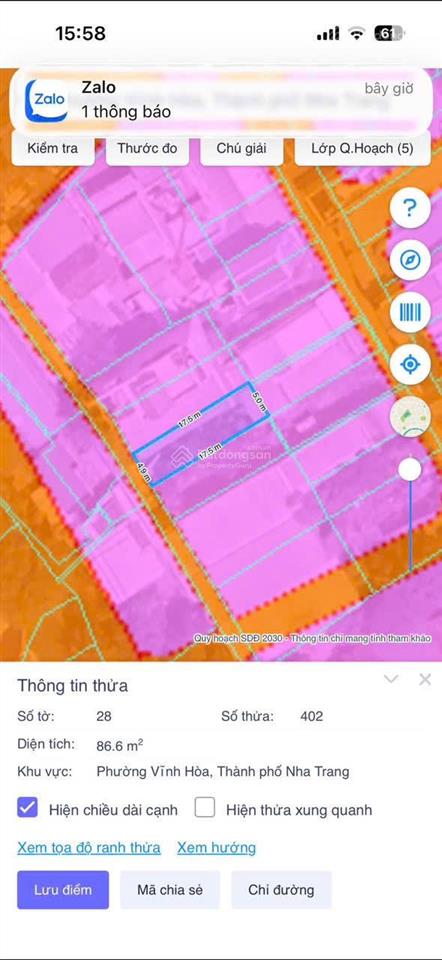 Giá chỉ 3,4tỷ có lô đất hòn sện  hẻm thân nhân trung vĩnh hoà nha trang