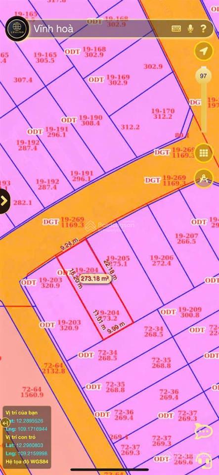 Lô đất rẻ  đường huỳnh văn nghệ(sát bến du thuyền) vĩnh hoà  nha trang(bắc nha trang)