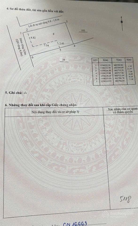 Ngang 7,9m có lô đất hẻm nguyễn biểu( cách biển 800m) vĩnh hải nha trang giá 6,7tỷ