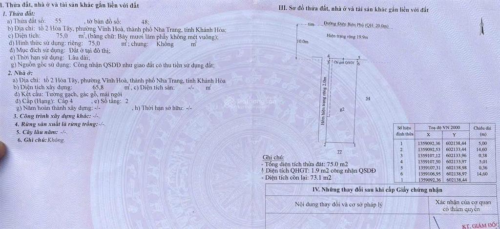 8,3 tỷ  nhà góc 2 mặt tiền điện biên phủ  vị trí kinh doanh đắc địa  vĩnh hòa  nha trang