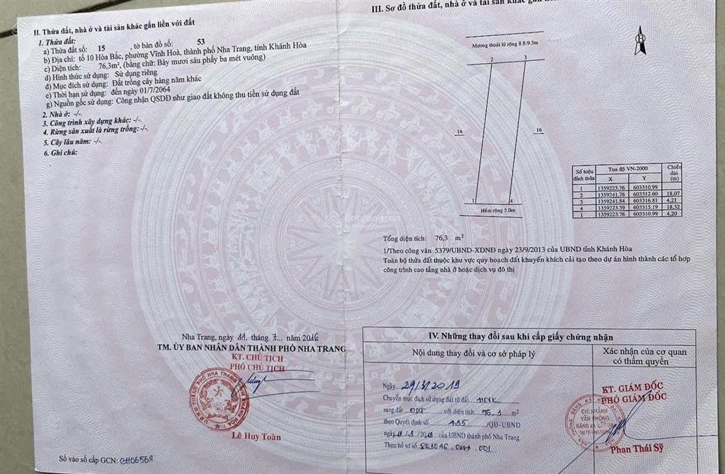 Bán nhà 2 tầng mới, cách biển 500m, hẻm điện biên phủ  vĩnh hòa nha trang