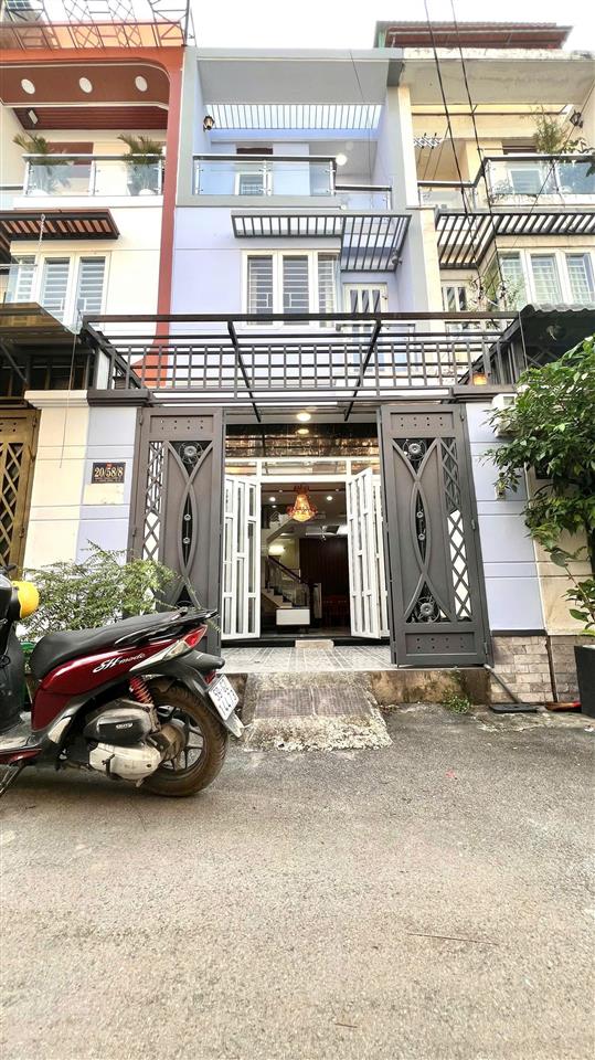 Nhà đẹp 52m 3 tầng hẻm 8m xe hơi chỉ 5.4 tỷ tl vị trí cực đẹp tại vạn xuân tx24, thới an, q12