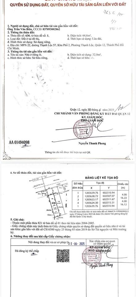 Mặt tiền 4x21m, 3.79 tỷ gần chợ đường đường thông ô tô