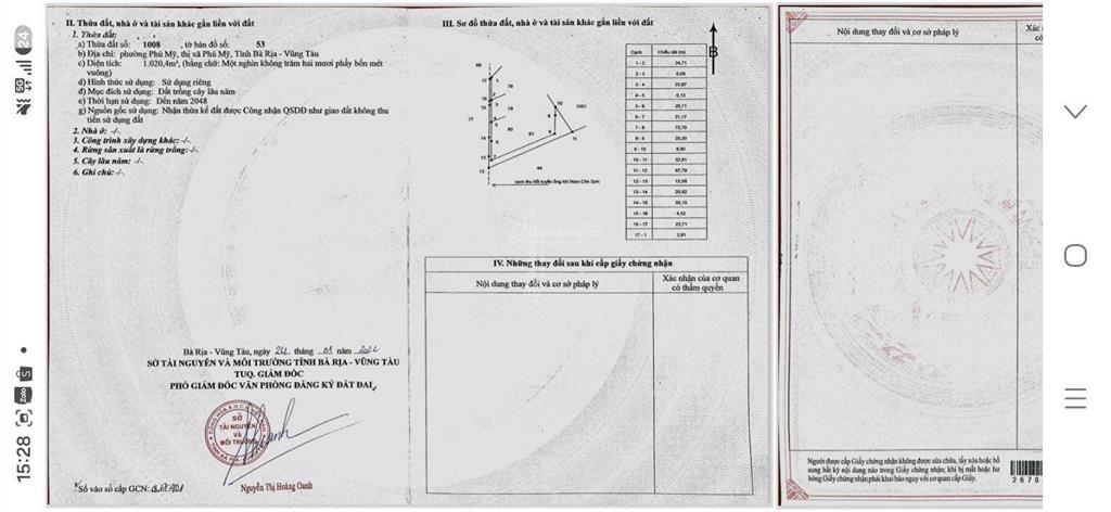Bán đất vườn tràm vị trí vàng trung tâm phường phú mỹ, diện tích 4000 m2