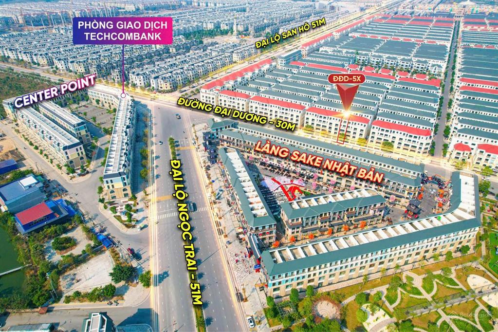 Shophouse vinhome ocean park 2, dt 80m2, xây 5 tầng, trục chính 30m, gần chung cư, giá chỉ 14,x tỷ