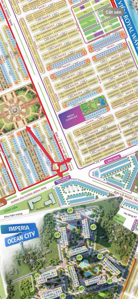 Bán liền kề trung tâm kinh đô vin2, 108m2 xẻ khe, mặt tiền 9m, giá chỉ 13,4 tỷ trước voucher 10%