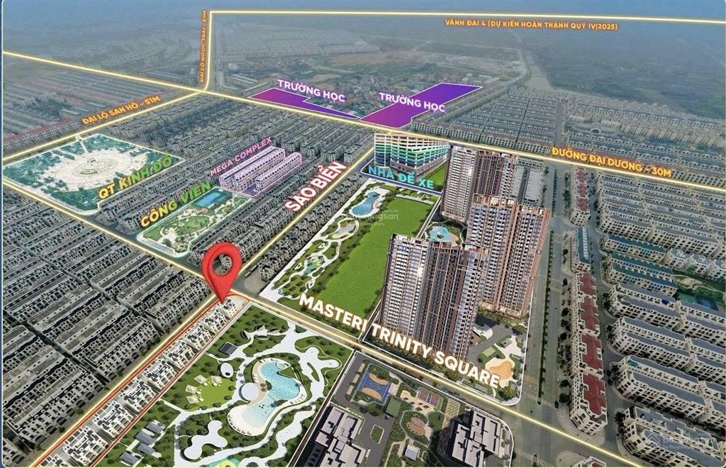 Biệt thự đơn lập góc nổi bật vinhome ocp2, đối diện công viên trung tâm & 9 toà masterise trinity