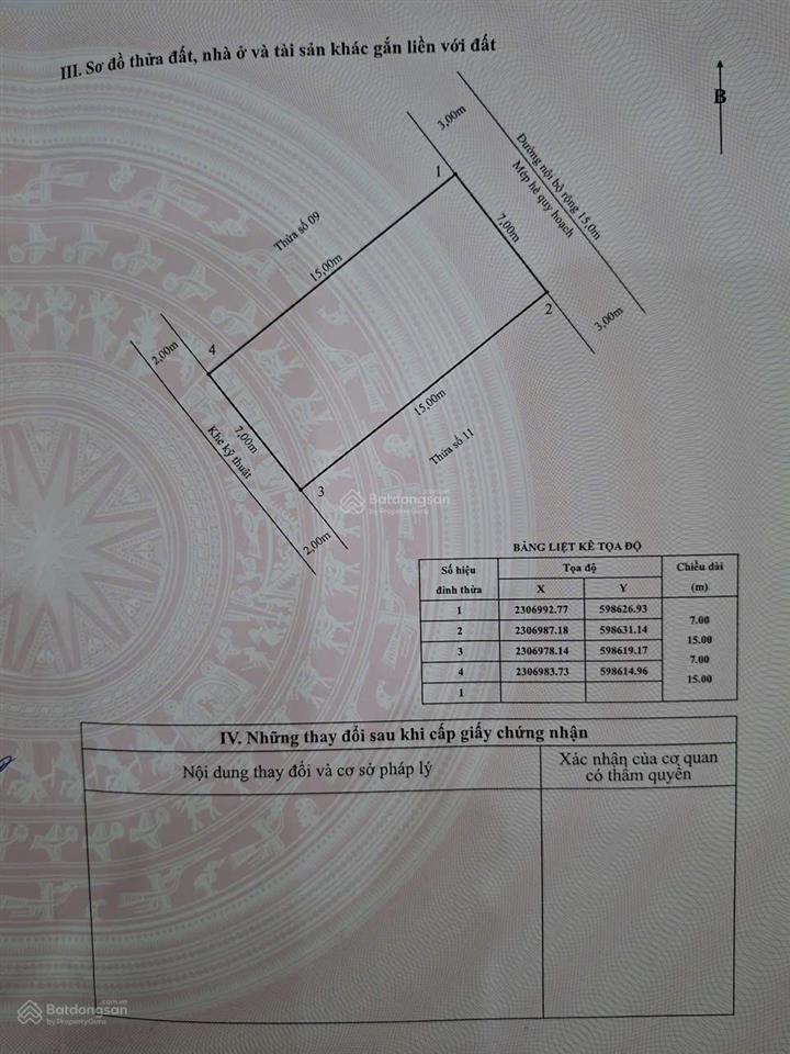 Cần bán lô đất biệt thự lô 26bc tuyến 2 lê hồng phong diện tích 105m2 ngang 7m