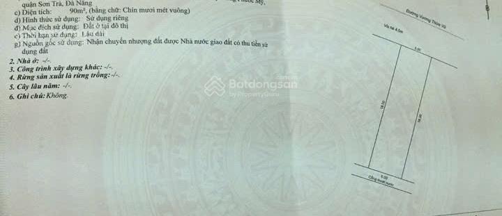 Bán đất mặt tiền đường đôi to vương thừa vũ thông biển mỹ khê