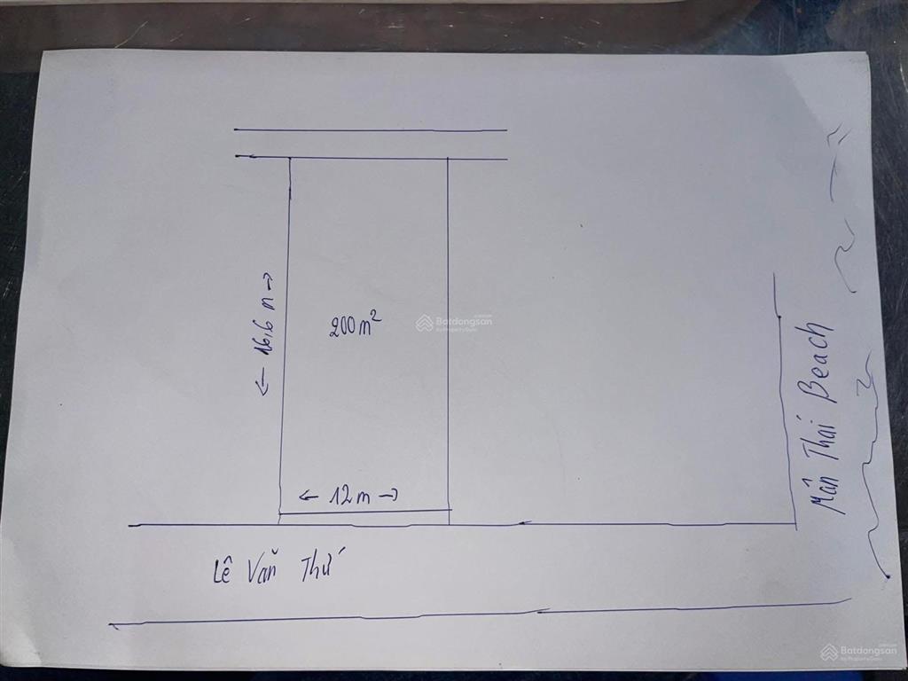 Chủ bán lô đất mặt tiền đường lê văn thứ, gần biển mân thái