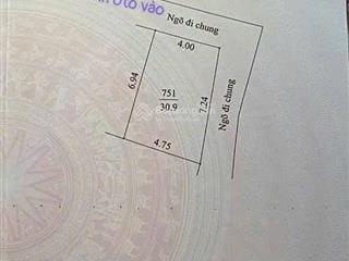31m2 lô góc phường chương mỹ, 20m ra đường nhựa, nhỉnh 2 tỷ