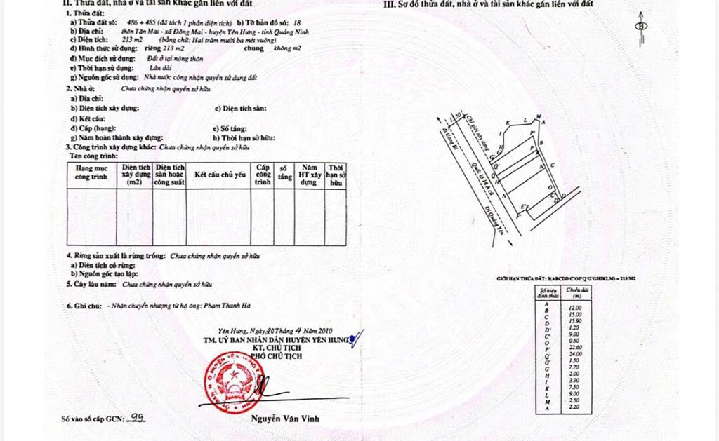 Bán lô đất thôn đông mai  cạnh ủy ban hành chính công