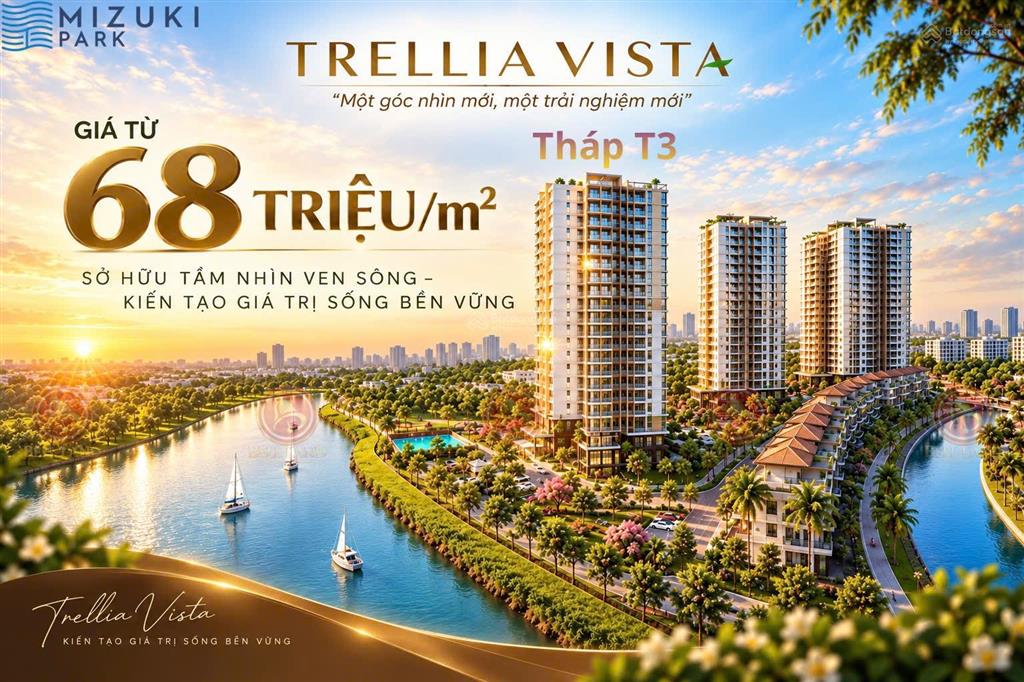 Trellia vista tại mizuki  booking sớm giá chỉ từ 68tr/m2