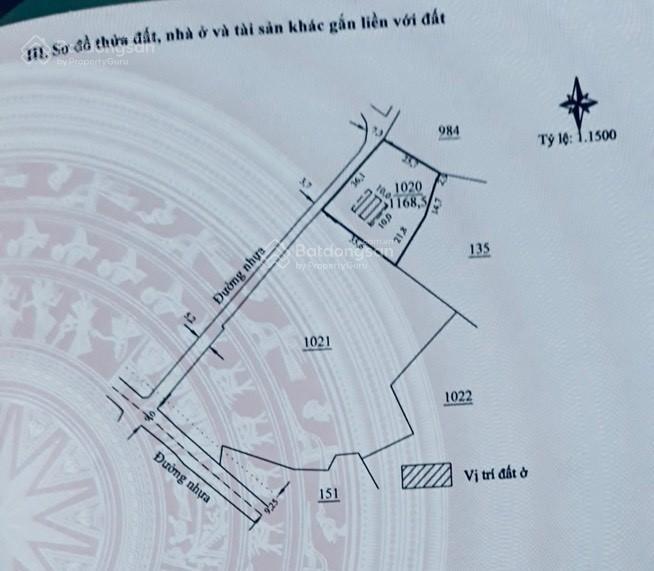 Bán đất cách ql20 100m tại di linh, lâm đồng. dt 1168.5m2, thổ cư 100m2, đường nhựa 8m